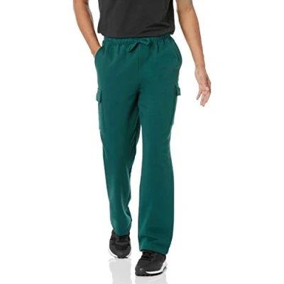 Abbildung von Amazon Essentials Herren Cargo Fleece Jogginghose, Dunkelgrün, XL