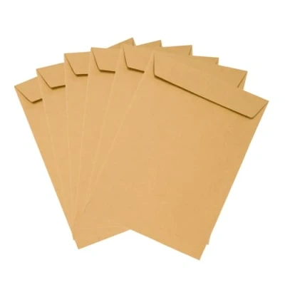 Abbildung von Emerson 20 Versandtaschen DIN B5 Braun 176 x 250 mm 80g Geschäfts Briefumschläge gerade Klappe Haftklebung ohne Fenster Umschläge Großbrief Format Briefkuverts groß Papier