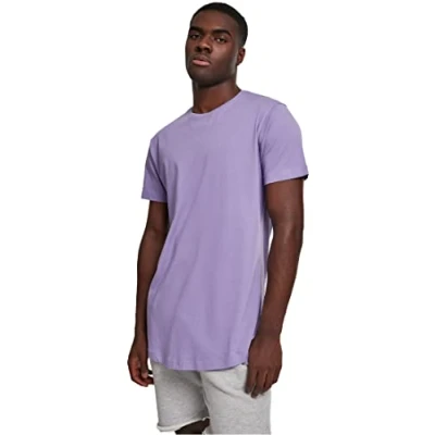 Abbildung von Urban Classics Shaped LONG DO NOT USE Tshirt basic, Herren, Größe: 3XL, Lavender