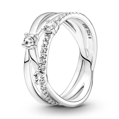 Abbildung von PANDORA Moments Schiebeverschluss Schlangen Gliederarmband aus Sterling Silber, Collection, Größe: 28, 599652C01 2