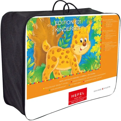 Abbildung von Hefel Kinderbettdecke + Kopfkissen Edition 101 Kinderset, Bezug: 100% Baumwolle