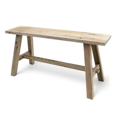 Abbildung von Spetebo Blumenbank Deko Bank aus altem Holz 58 cm x 27 (Stück, 1 St., Dekorative Holzbank), für den Garten