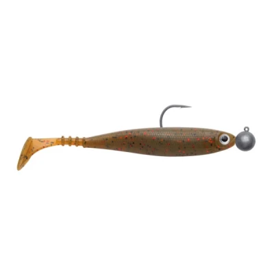 Abbildung von Jackson Zanderbait Rigged 14cm 14gr Motoroil Goby Gummifisch