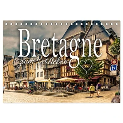 Abbildung von Bretagne zum Verlieben (Tischkalender 2025 DIN A5 quer), CALVENDO Monatskalender