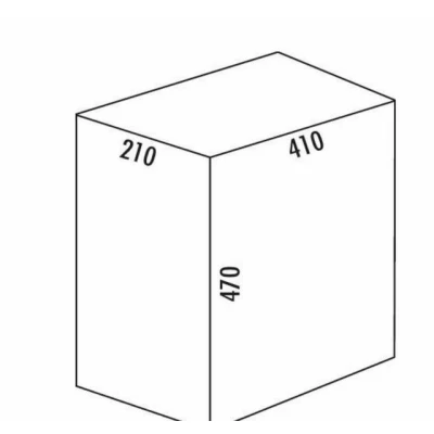 Abbildung von WESCO Einbaumülleimer Vario 1 plus Abfallsammler 14 + 5 Liter
