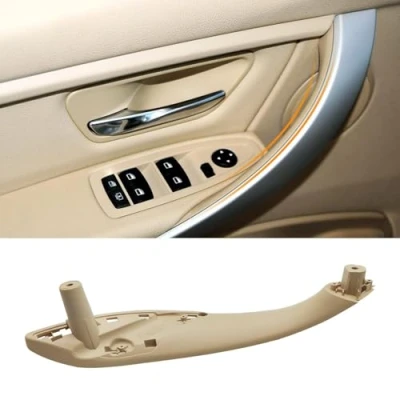 Abbildung von TTCR II Kompatibel mit Türgriff Innen BMW 3er F30 F31 F34 F80 320i,328i,330i,335i,Kompatibel Links Vorne 4er F32 F33 F36 F83 428i,435i,M4 Linke Vordertür Griffverkleidung (Beige)