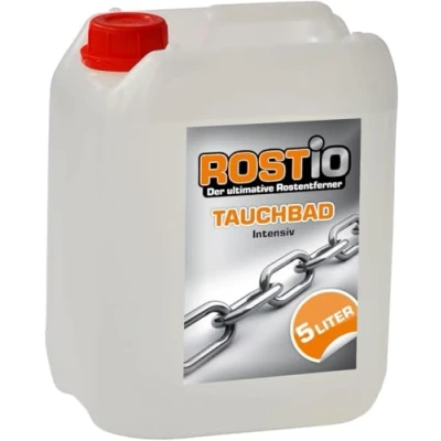Abbildung von Rostio Tauchbad Intensiv 5 Liter Rostumwandler Rostentferner Rostlöser Entroster Auto KFZ Motorrad Boot UVM.