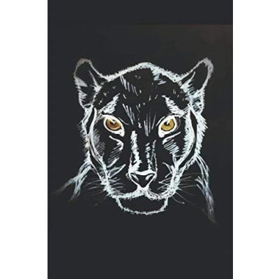 Abbildung von Schwarzer Panther Krafttier Notizbuch mit Motiv: Tagebuch / 120 Seiten perfekt für alle Fans
