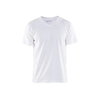 Abbildung von Blaklader 336010291000XS V Kragen T Shirt, Weiß, Größe XS