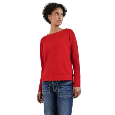 Abbildung von Cecil Ottoman Langarmshirt, Damen, Größe: 40, Rot