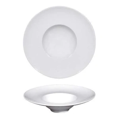 Abbildung von EMGA 765.020 Porzellan Teller, Weiss, 5.2cm Höhe, 24cm Durchmesser