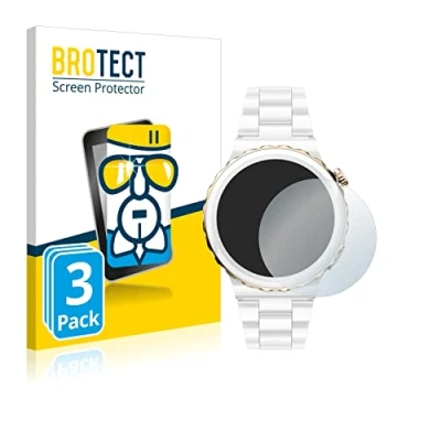 Abbildung von BROTECT Schutzglas für Huawei Watch GT 3 Pro Ceramic (43mm) (3 Stück) Schutzfolie Panzer Folie Glas [Extrem Kratzfest 9H, Anti Fingerprint,