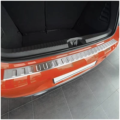 Abbildung von tuning art BL997 Ladekantenschutz mit Abkantung passend für Renault Clio V 2019 , Farbe:Silber