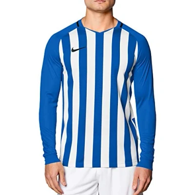 Abbildung von Nike Herren Striped Division III Football Jersey Long Sleeved T Shirt,Royal Blue/Weiß/Black,M