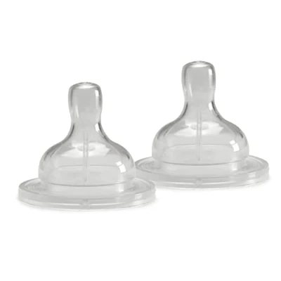 Abbildung von Neobaby Breiter Sauger aus Silikon, Linsenfluss, 2 Stück, 0 Monate +