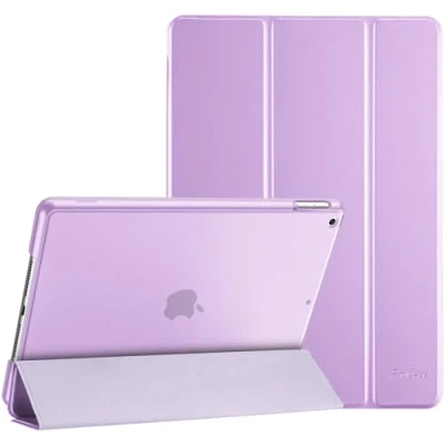 Abbildung von ProCase Hülle für iPad 9./8./7. Generation 10,2 Zoll 2021 2020 2019, Schutzhülle Smart Case Cover Kompatibel mit 9/8/7 Violett