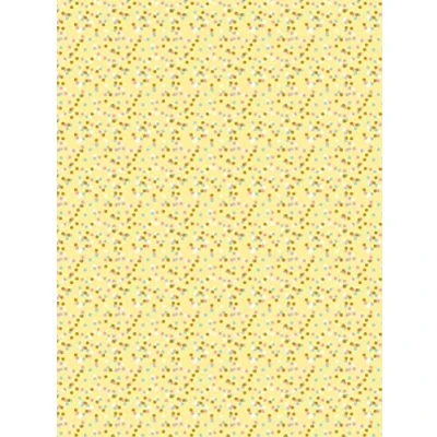 Abbildung von Décopatch Papier No. 746 Packung mit 20 Blätter (395 x 298 mm, ideal für Ihre Papmachés) gelb, punkte