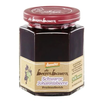 Abbildung von die beerenbauern Schwarze Johannisbeere Fruchtaufstrich 200 g 6er Pack