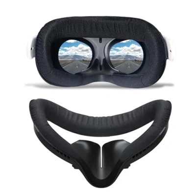 Abbildung von Compatible with Oculus Quest 2 Face Pad Replacement VR Interface Bracket Light Blocking Nose,Breathable Foam Protective for Meta 2,Comfortable Cushion Accessories
