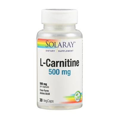 Abbildung von L Carnitin 500mg Solaray, 30 vegetarische Kapseln, Secom