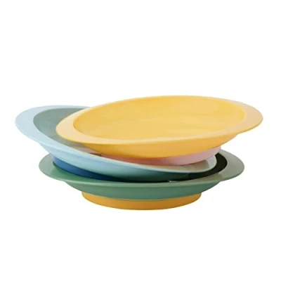 Abbildung von Badabulle Rutschfeste Teller 3er Set Multicolor