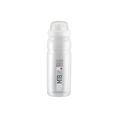 Abbildung von Elite Fly MTB Trinkflasche 750 ml Transparent Logo Grau
