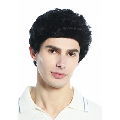 Abbildung von WIG ME UP DW1333A 1 Perücke Herren Damen unisex kurz leicht gewellt Tolle Schwarz