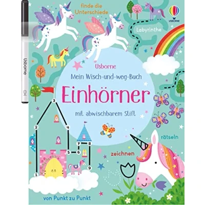 Abbildung von Mein Wisch und weg Buch: Einhörner: mit abwischbarem Stift (Meine Bücher)