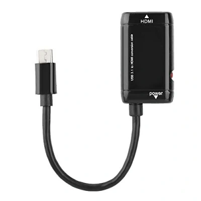 Abbildung von USB C auf HDMI Adapter, 3.1 Typ Port Buchse Adapter Kabel für MHL Android Phone Tablet