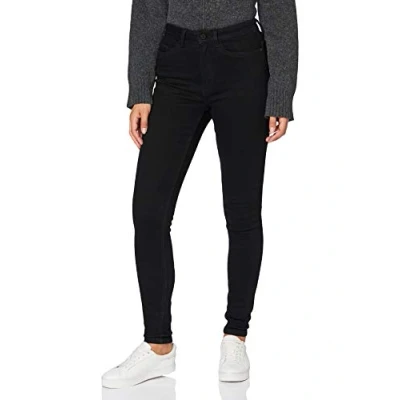 Abbildung von Noisy May Nmcallie CHIC Jeans Skinny Fit, Damen, Größe: 27x34, Black