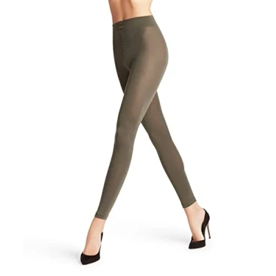 Abbildung von FALKE Damen Leggings Softmerino W LE Wolle einfarbig 1 Stück, Grün (Military 7826), 42 44