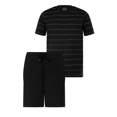 Abbildung von JP1880 Zweiteiler SET Nachtwäsche Set, Herren, Größe: Large, Schwarz