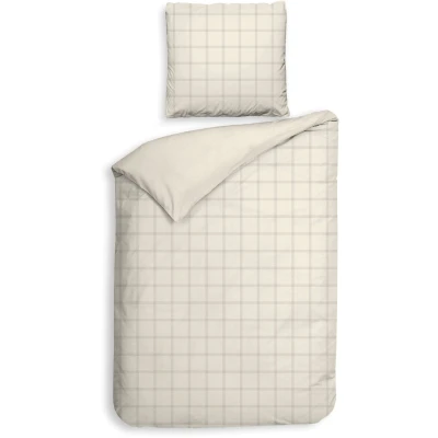Abbildung von Bettwäsche Heckett &amp; Lane Mako Satin 155x220 Diamante Off White Wende, and Lane, Satin, 2 teilig