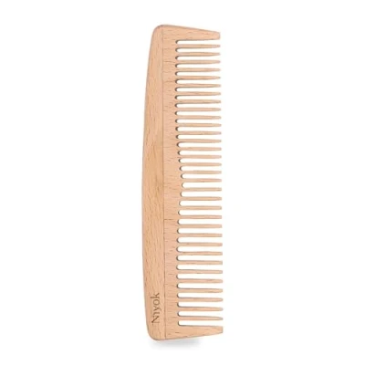 Abbildung von Niyok® Taschenkamm Aus Buchenholz Kleiner Haarkamm für Reisen, Tasche, unterwegs Nachhaltiger Holz heimischem Plastikfrei, nachhaltig &amp; vegan