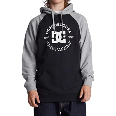 Abbildung von DC Shoes STAR Pilot Kapuzenpullover, Herren, Größe: Small, Black grey heather
