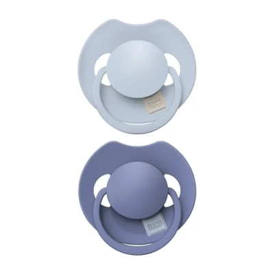 Abbildung von Beruhigungssauger Silikon dynamisch LOVI Prime, 2 Stück, Sterilisationskapsel, Saugreflex, antiallergisch, BPA frei (Baby Blue/Blue, 18m+)