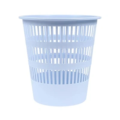 Abbildung von DONAU D307 17 Abfallkorb Papierkorb Mülleimer 12 Liter/Blau Pastellfarbe/Kunststoff/Für Büro Küche Stabil Ökologisches PP Produkt Rissbeständig/ 1 Stück