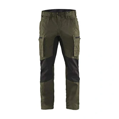 Abbildung von Blåkläder Arbeitshose unite Sommermodell Stretch schwarz grün, Größe XS,