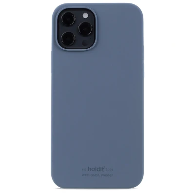 Abbildung von Apple iPhone 12 Hülle Silikon Holdit Hard Case/Backcover Handyhülle Dunkelblau