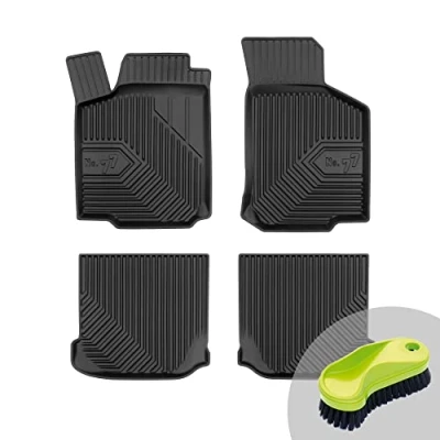 Abbildung von FROGUM No.77 Gummimatten Ganzjahresset von Auto Fußmatten Autofussmatten für SEAT Leon I 1995 05, Toledo II 1999 04, Skoda Octavia 1996 10, VW Golf IV 1997 06, New Beetle 1998 10