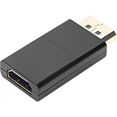 Abbildung von Speedlink DisplayPort auf HDMI Adapter DP Konverter 1080p Full HD Audio Video 4K DisplayPort, 1.65 cm, Videoübertragung, Audioübertragung