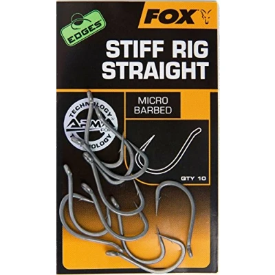 Abbildung von Fox Edges Stiff Rig Straight Hooks Size 5 Micro Barbed Karper haken