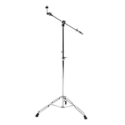 Abbildung von Fame Galgenbeckenständer CBS4000, doppelstrebig, höhenverstellbar von 85 cm 120 cm, breite Gummifüße, Neigungswinkel einstellbar, Gegengewicht, versenkbarer Galgen
