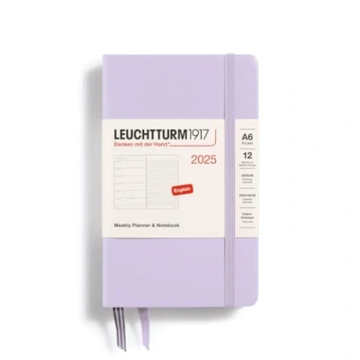 Abbildung von LEUCHTTURM1917 370645 Wochenkalender &amp; Notizbuch Pocket (A6) 2025, Lilac, Englisch