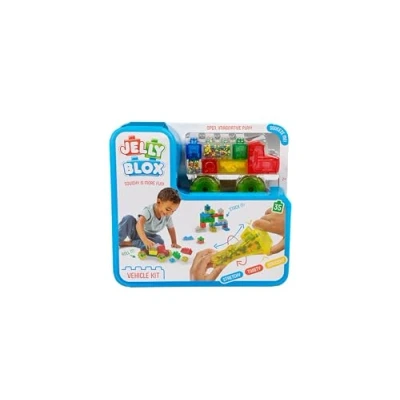 Abbildung von Jelly Blox Goliath Vehicle Kit, Bauspielzeug ab 2 Jahren, mit 35 Sensorische Bausteine, Konstruktion Spielzeug für Kinder, Sensory Play Spielsteinen