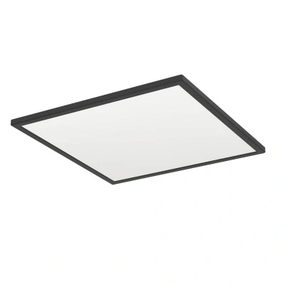 Abbildung von EGLO connect.z Smart Home LED Badezimmer Deckenleuchte Rovito Z, ZigBee, App und Sprachsteuerung Alexa, warmweiß kaltweiß, RGB, dimmbare Bad Deckenlampe, schwarz, IP44, 50x50 cm