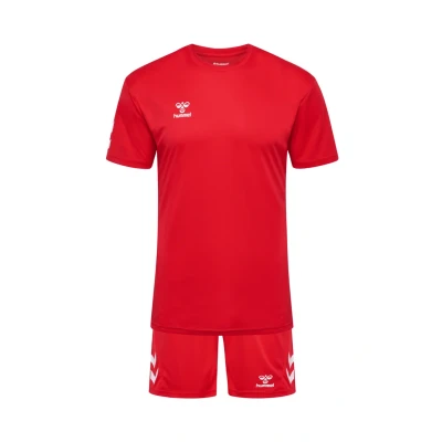 Abbildung von Hummel LOGO SET kurze Sporthose, Größe: XXL, True red