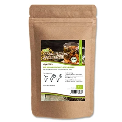 Abbildung von Mynatura Bio Johanniskraut geschnitten I Tee Kräutertee Vitaminreich Naturprodukt Pflanzlich Kraut Im Beutel (1000g)