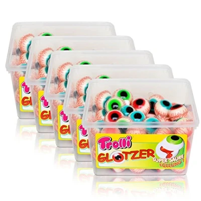 Abbildung von 5x Trolli Glotzer Schaumzucker Gummibonbons mit saurer fruchtiger Füllung 60 stk.