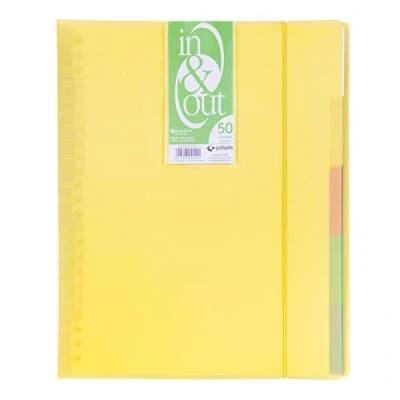 Abbildung von Grafoplas 39425060 Ordner, 50 Hüllen, in &amp; Out System, A4, gelb